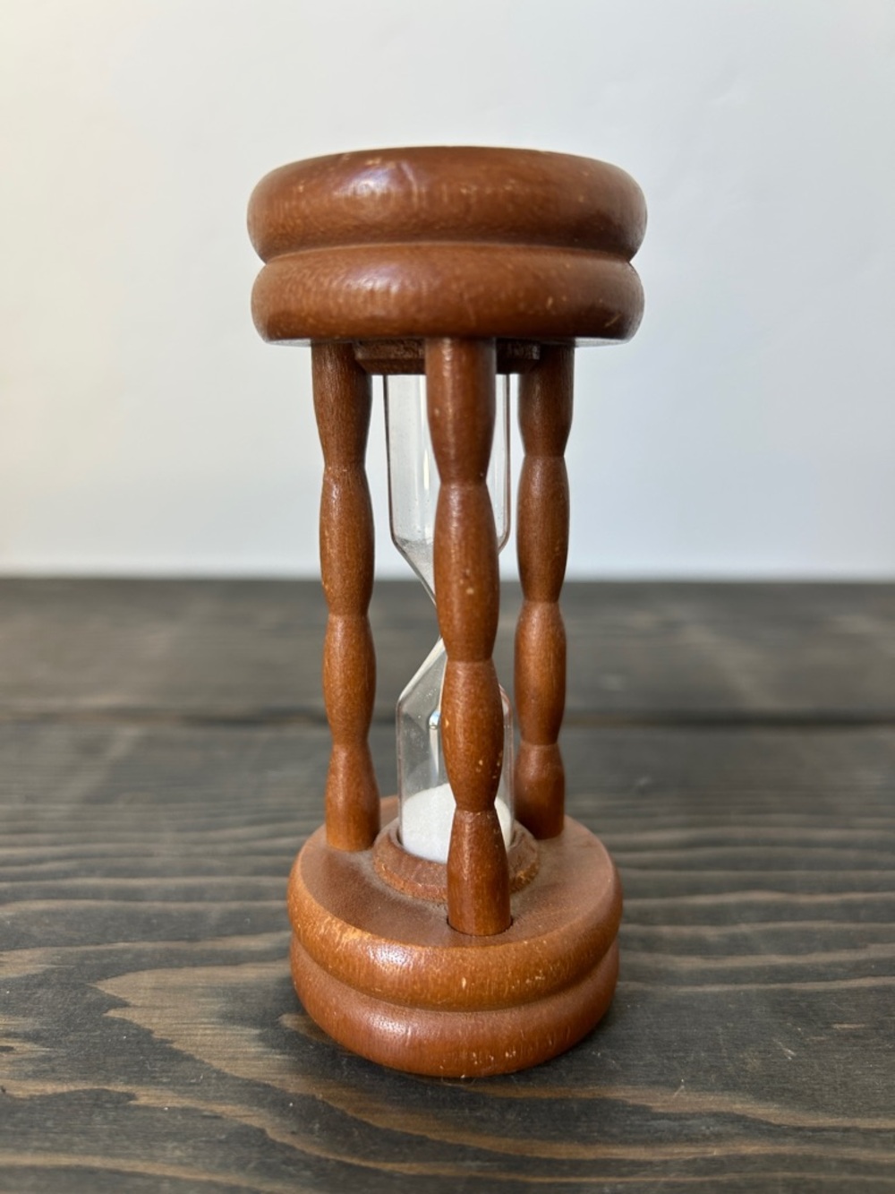 Vintage Wooden Hourglass Sand Timer